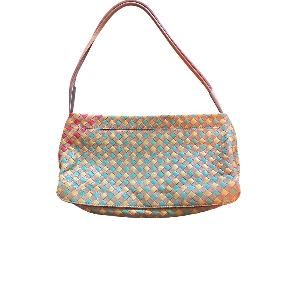 BOTTEGA VENETA INTRECCIATO Leather Shoulder Bag Multicolor